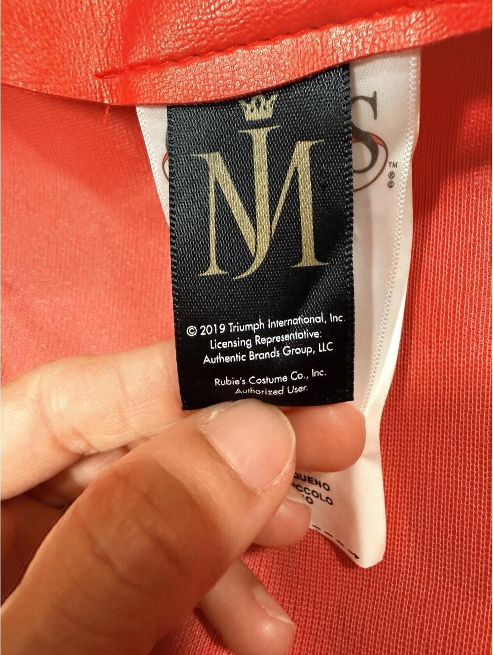 Charades Michael Jackson Thriller Jacket Red Custome Size Small - Picture 4 of 16